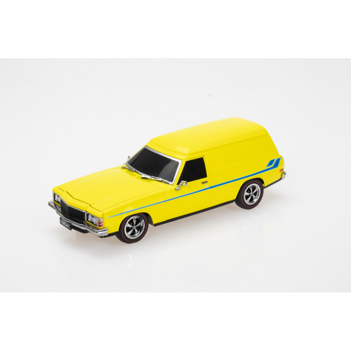 DDA 1:24 Scale Yellow w/Blue Stripe HX Sandman Holden Panel Van Plastic Vehicle DDALU23