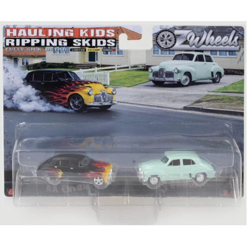 Oz Wheels Ripping Skids FSD 1:64 Scale Twin Set - Holden FX Custom & FX Sedan