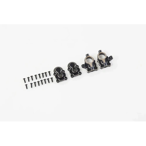 FMS FXC24 PORTAL AXLE COVER SET BLACK FMSC3137
