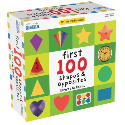 University Games First 100 Shapes & Opposites Puzzle Cards