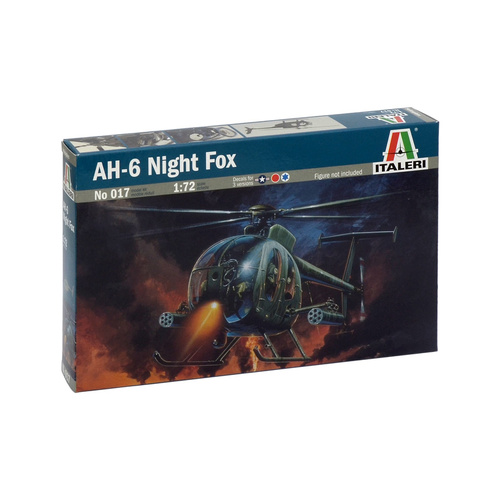 Italeri 1:72 AH-6 Night Fox Model Kit 0017S