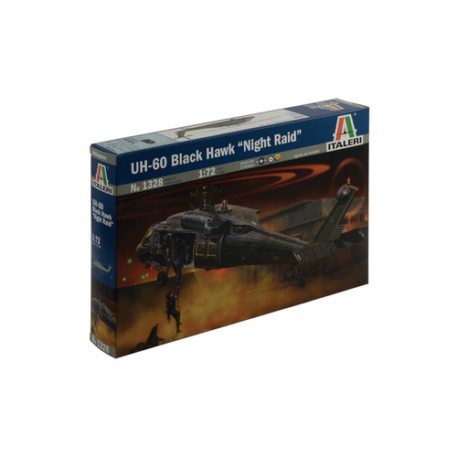 Italeri UH-60 Black Hawk "Night Raid" 1:72 Scale Model Kit 1328S
