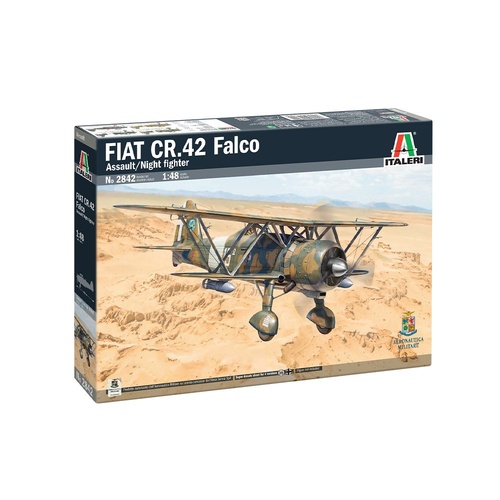 ITALERI Fiat CR.42 Falco Assault/Night fighter 1:48 scale Model Kit 2842S