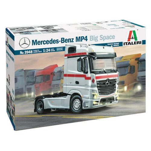 Italeri Mercedes-Benz MP4 Big Space Truck 1:24 Scale Model Kit 3948S**