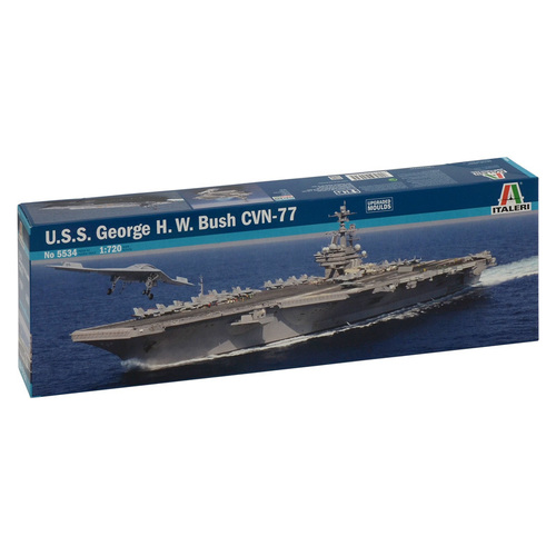 Italeri U.S.S George H. W. Bush CVN-77 1:720 Scale Model Kit 5534