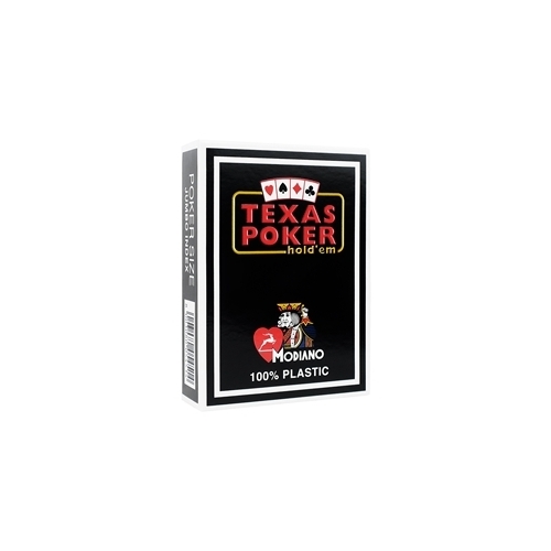 Modiano Texas Poker Hold Em' Jumbo Index Playing Cards Black MOD5451