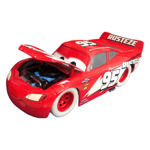 Jada Disney Pixar Cars Lightning McQueen Glow-in-the-Dark 1:24 Scale Diecast Vehicle 34846