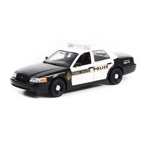 Greenlight Collectibles 2011 Ford Crown Victoria Interceptro Terre Haute Indiana Police Car 1:24 Scale 84107