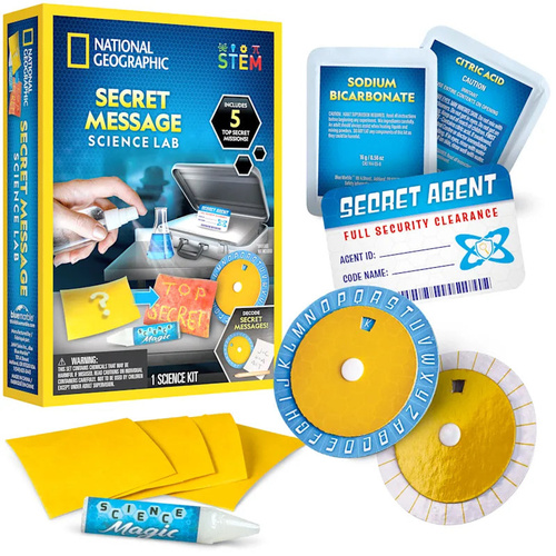 National Geographic Secret Message Science Lab RTCHEMSPY