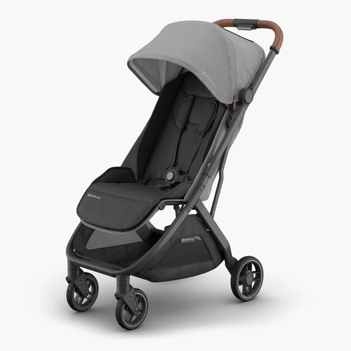 UPPAbaby Minu V3 Stroller Colour: Greyson (Charcoal/Carbon/ Saddle leather)
