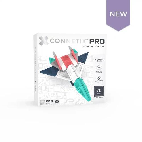 Connetix Pro Magnetic Tiles Constructor Set 70pcs 070-CO
