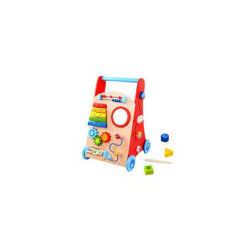 Fat Brain Toy Co Wooden Busy Baby Deluxe Walker FB166
