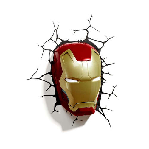 Marvel Iron Man 3 Mask - 3D Deco Night Light 3D013
