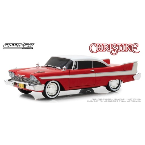 Greenlight Christine 1958 Plymouth Fury "Evil Version" 1:24 Scale Diecast Vehicle GL84082