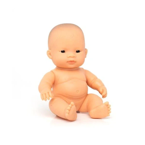 Miniland Doll - Anatomically Correct Naked Baby Asian Girl, 21 cm