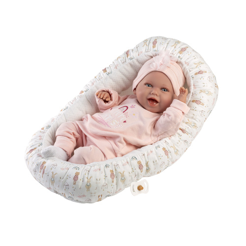 Llorens Doll 42cm -  Mimi Florence with Bed L74122