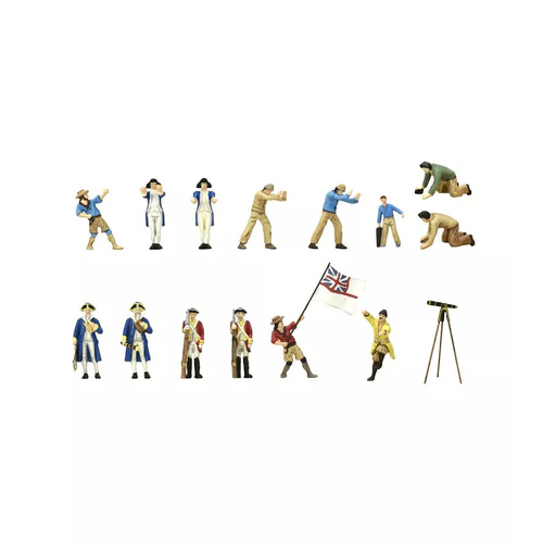 Artesania HMS Endeavour's Metal Figurines (Set of 10) Ship Accessory 22520F