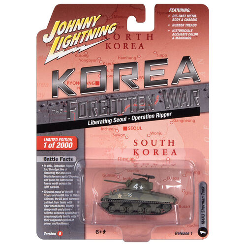 Johnny Lightning Korea Forgotten War Military Diecast Vehicles JLML009 06B