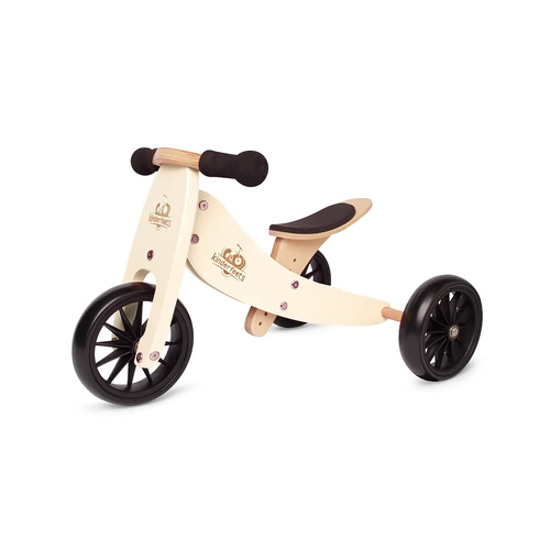 Kinderfeets Tiny Tots Balance Bike/Trike - Cream
