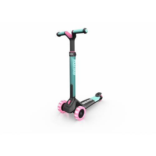 Berg Nexo Foldable Lights 3-Wheeled Kids Scooter - Mint