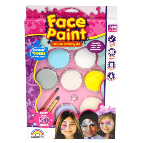 Colorific Deluxe Fantasy Face Paint Kit ACA929296