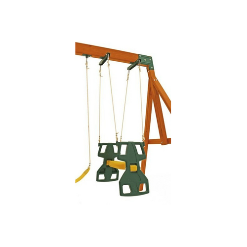 Duo Swing Seat Glider with ropes and swing hangers