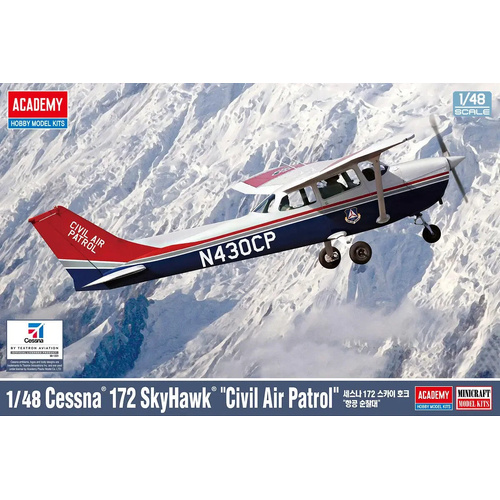 Academy Cessna 172 SkyHawk "Civil Air Patrol" 1:48 Scale Model Kit ACA-12367