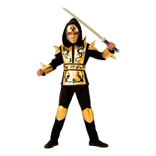 Gold Ninja Costume Size 8-10 Years 641143