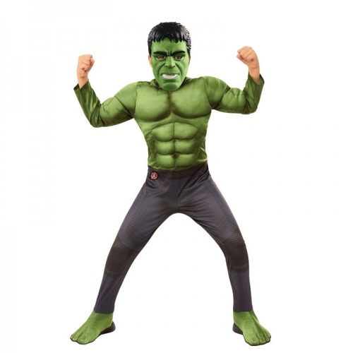 Marvel Hulk Deluxe Avengers Costume Dress Up [Size: 8-10yrs]3852