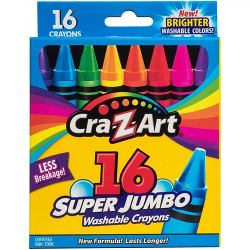 Cra-Z-Art 16 Super Jumbo Washable Crayons 10272
