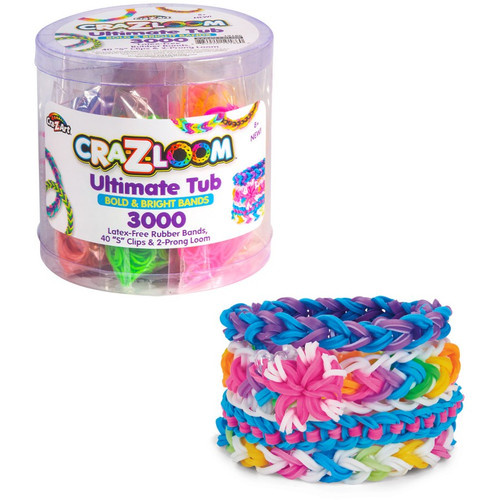 Cra-Z-Loom Ultimate Tub 3000 Bold & Bright Bands 19186