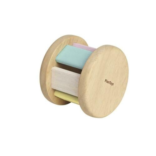 Plan Toys Pastel Roller Wooden Baby Toy - Sustainable Materials