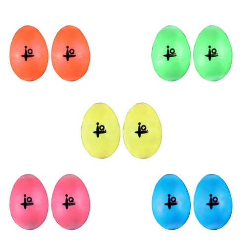 IQ Plus Plastic Egg Shakers - Assorted 1x Pair Supplied 131332