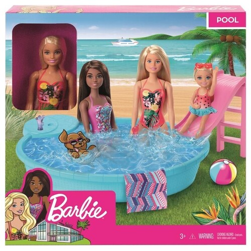 Barbie Pool with Doll set GHL91