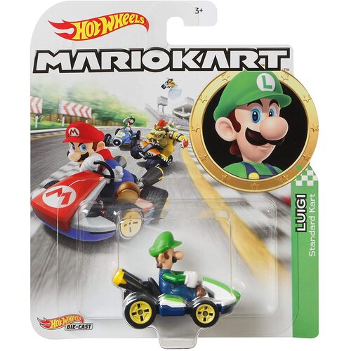 Hot Wheels MARIOKART - LUIGI Standard Kart GBG25