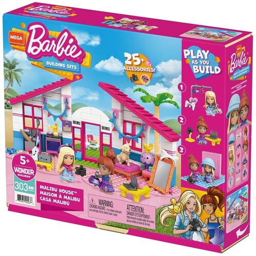Barbie Mega Bloks Construx Barbie Malibu House GWR34