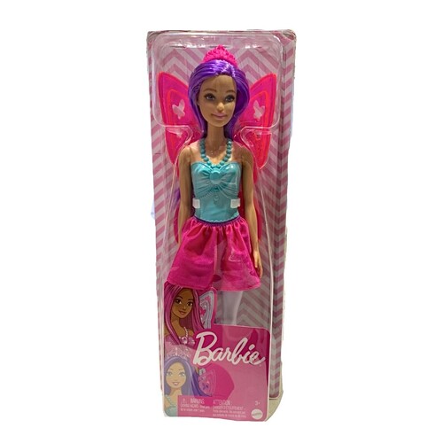 Barbie Dreamtopia Fairy Doll Purple Hair Pink Wings FWK85
