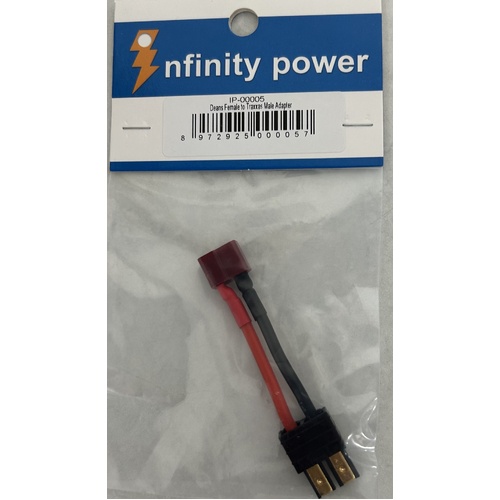 Infinity Power Deans Female to Traxxas Male Adapter IP-00005