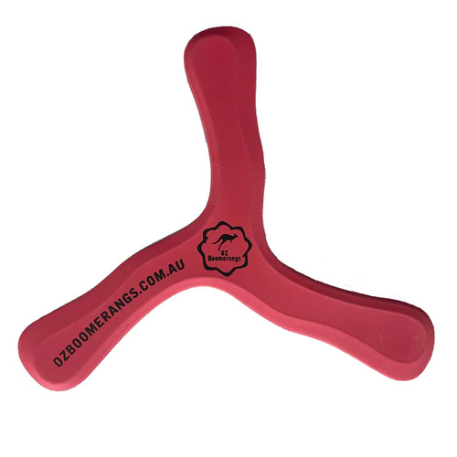 Oz Boomerangs Icerunner Right Handed Outdoor Foam Boomerang [Colour: Red]