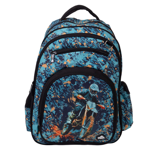 Spencil Big Kids Backpack - Moto Camo Trax