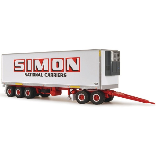 Highway Replica 1:64 Freight Trailer with Dolly - Simon National Carriers 12963