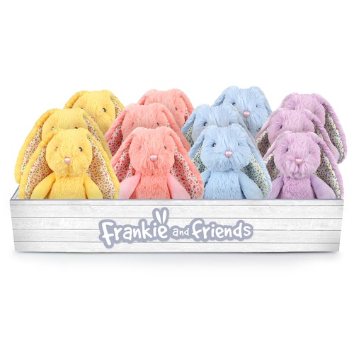 Korimco Frankie & Friends 17cm Blossom Bunnies Plush Toys Assorted One Supplied 70332