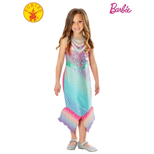 Rubies Deerfield Barbie Colour Change Mermaid Child Costume Size 6-8 Years 1522