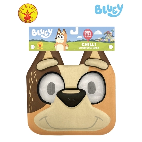 Rubies Deerfield Bluey EVA Face Mask - Chilli 2402 **