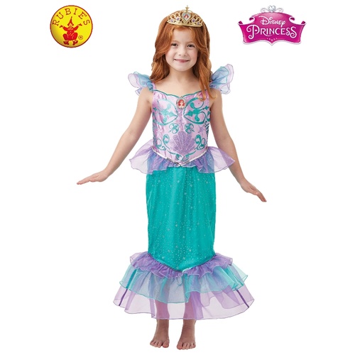 Disney Princess Ariel The Little Mermaid Glitter & Sparkle Costume Dress Up 3971 [Size: 6-8yrs]