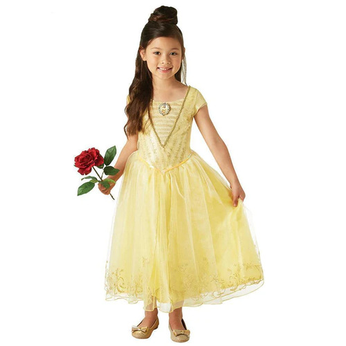 Rubies Deerfield Disney 'Beauty and the Beast' Live Action Movie Belle Character Deluxe Child Costume Size 3-5 Years 6250