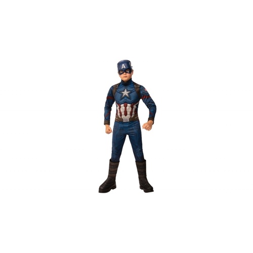 Rubies Deerfield Captain America Deluxe Childs Costume Dress Up [Size: 6-8yrs] 6531