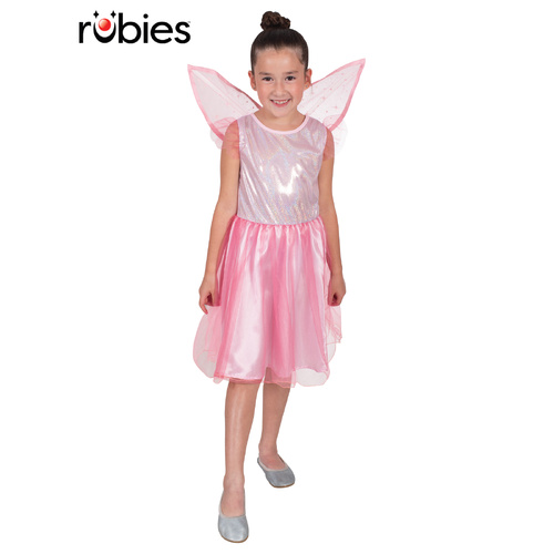 Rubies Deerfield Pretty in Pink Fairy Child Costume Dress Up 6-8yrs 8659