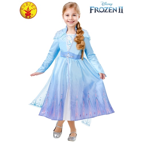 Rubies Deerfield Disney Frozen 2 Deluxe Elsa Character Costume Dress Up 9141 [Size: 3-5yrs]