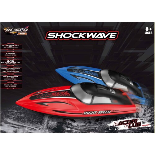 Rusco Racing Shockwave Radio Control Boat Salt Water Assorted Colours; One Supplied